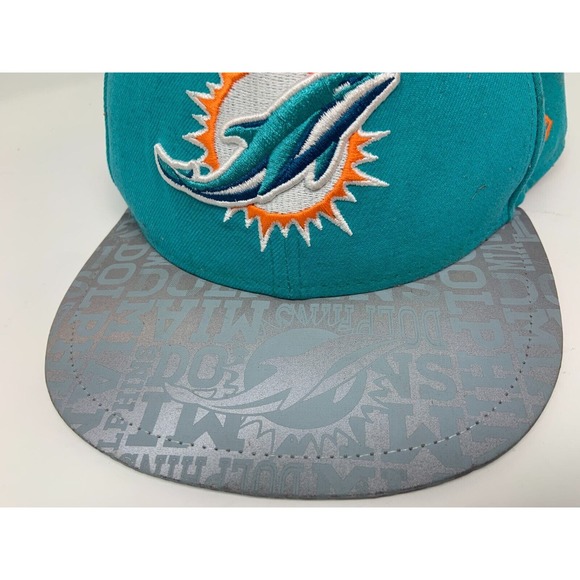 Miami Dolphins Teal 59Fifty New Era NFL Ballcap Hat Size 7 3/4 with Logo on Bill - Picture 4 of 6